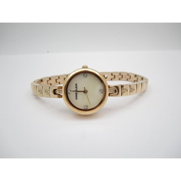Women Anne Klein Quartz Analog 22mm Round Watch (H317) "New Battery" - Picture 7 of 10